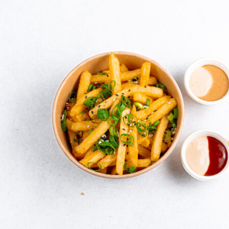 Fries with sauces